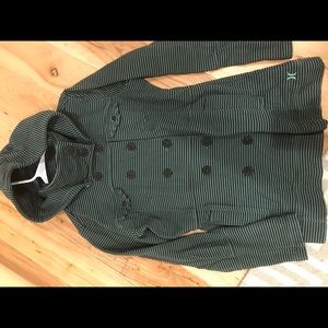 Hurley jacket green/black strip XL